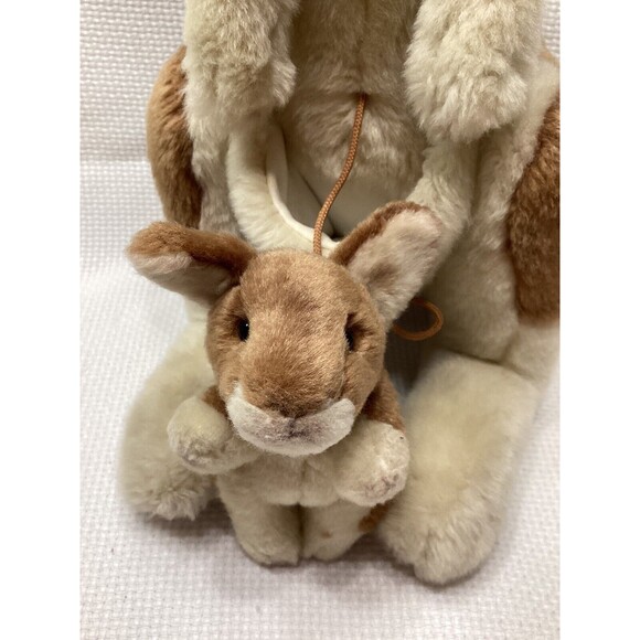 14” Russ Berrie Yomiko Classics Mommy & Joey Kangaroo Plush Soft Stuffed Animal - Picture 11 of 16